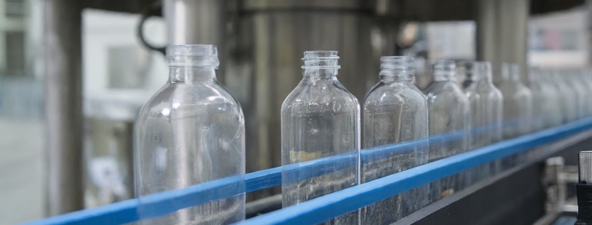 This image illustrates a liquid packaging facility and a snippet of part of the process.